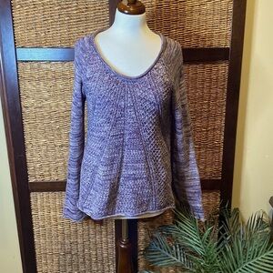 Calvin Klein Medium Purple/cream sweater